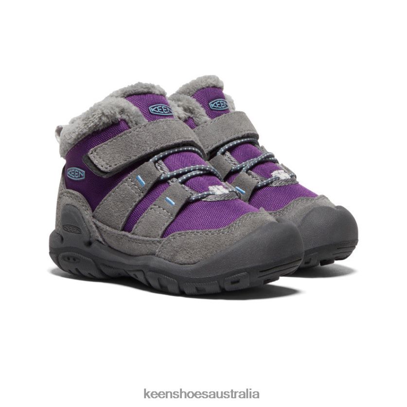 KEEN Footwear TLDLTR1005 Steel Grey/Charisma Knotch Chukka Toddlers