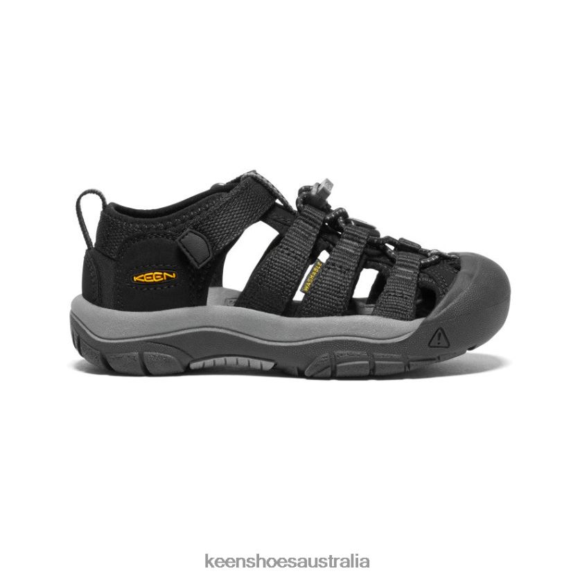 KEEN Footwear TLDLTR729 Black/Yellow Newport H2 Little Kids