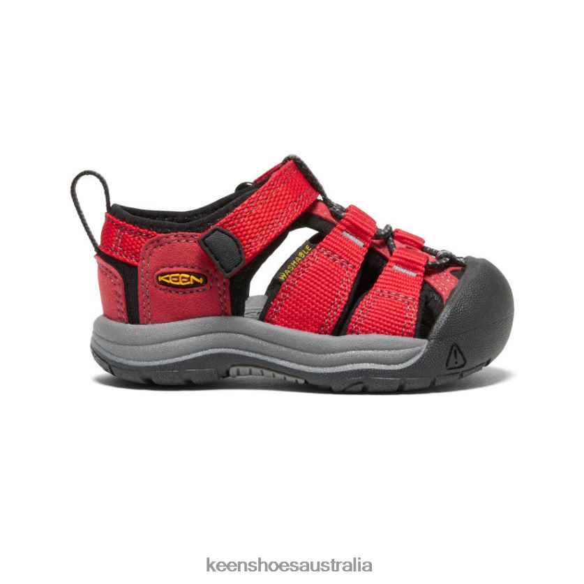 KEEN Footwear TLDLTR827 Ribbon Red/Gargoyle Newport H2 Toddlers