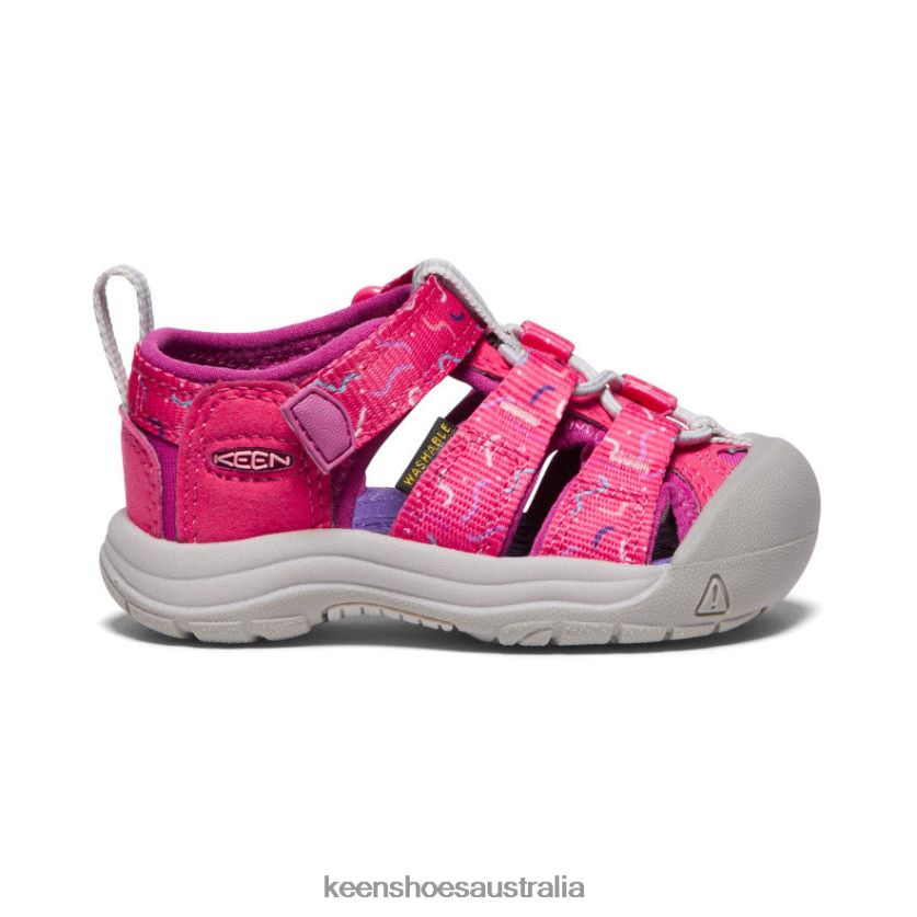 KEEN Footwear TLDLTR832 Azalea/Festival Fuchsia Newport H2 Toddlers