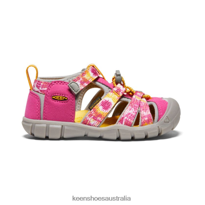 KEEN Footwear TLDLTR853 Multi/Yellow Seacamp II CNX Little Kids