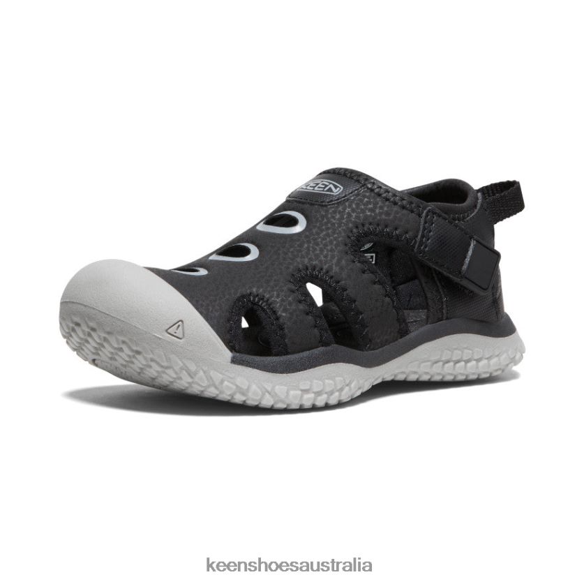 KEEN Footwear TLDLTR863 Black/Drizzle Stingray Sandal Little Kids