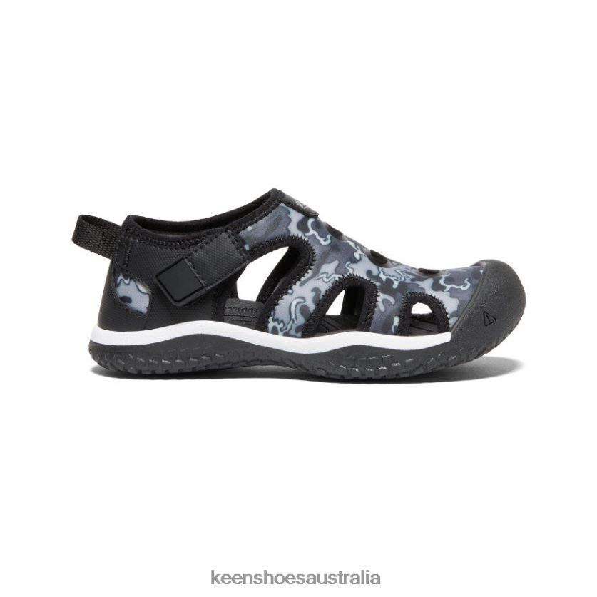 KEEN Footwear TLDLTR864 Black/Camo Stingray Sandal Little Kids