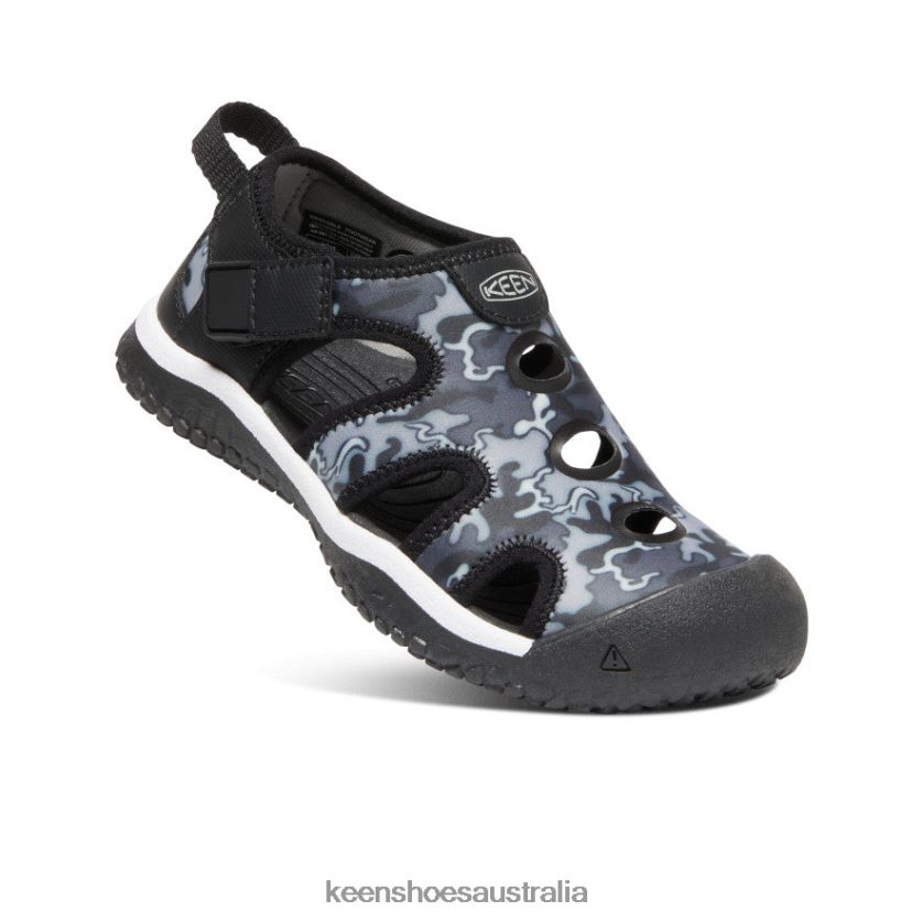 KEEN Footwear TLDLTR864 Black/Camo Stingray Sandal Little Kids