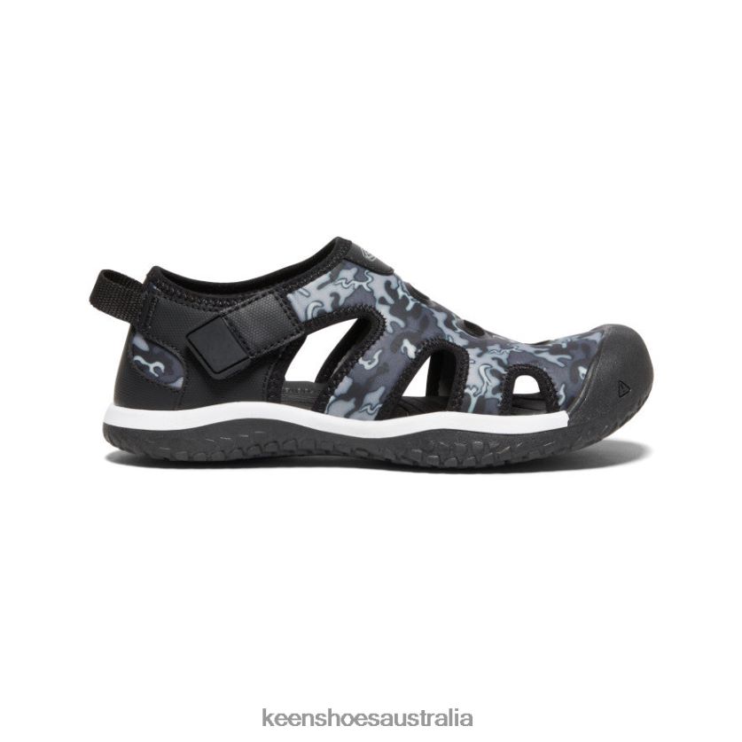 KEEN Footwear TLDLTR918 Black/Camo Stingray Sandal Big Kids