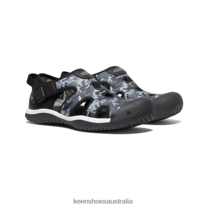 KEEN Footwear TLDLTR918 Black/Camo Stingray Sandal Big Kids