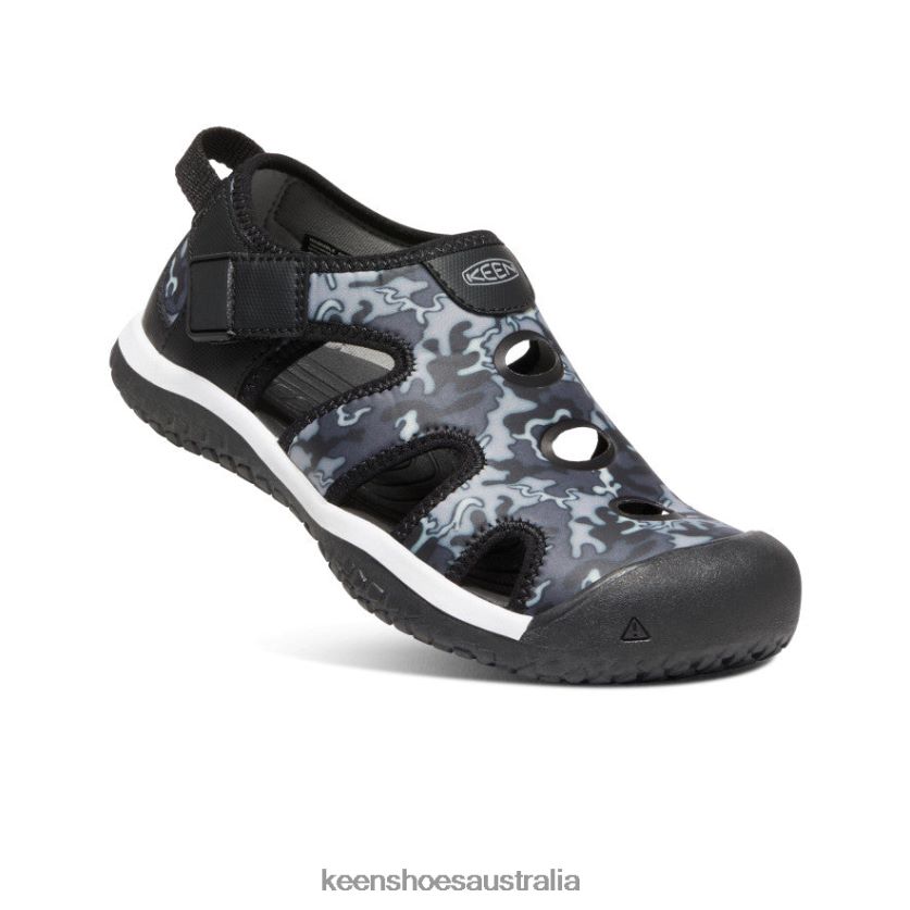 KEEN Footwear TLDLTR918 Black/Camo Stingray Sandal Big Kids