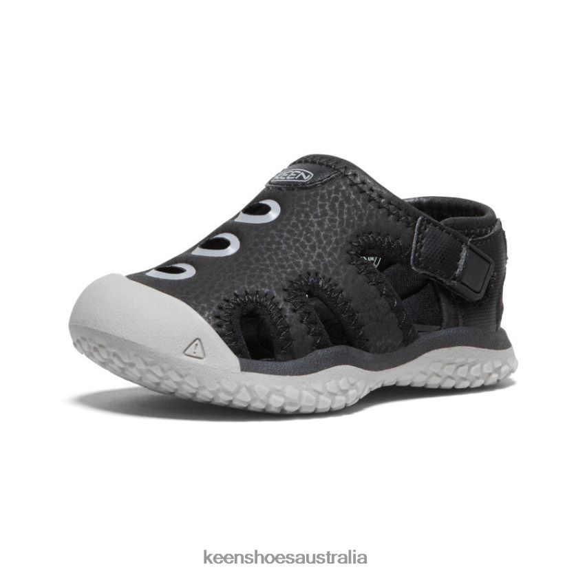 KEEN Footwear TLDLTR944 Black/Drizzle Stingray Sandal Toddlers