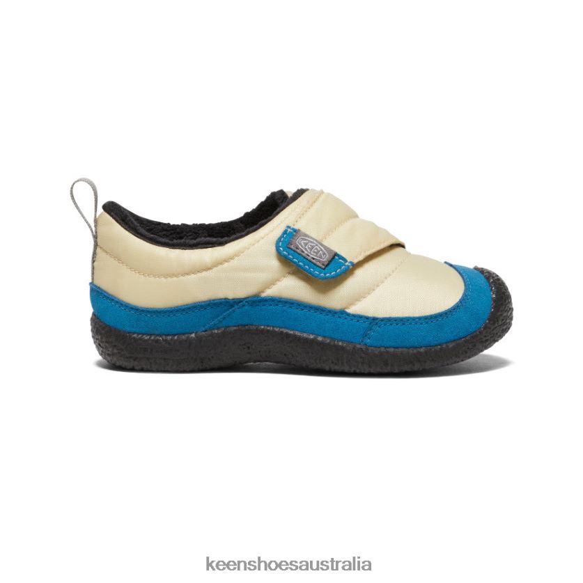 KEEN Footwear TLDLTR993 Safari/Mykonos Blue Howser Wrap Little Kids