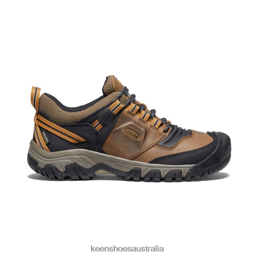 KEEN Footwear TLDLTR250 Bison/Golden Brown Ridge Flex Waterproof Men