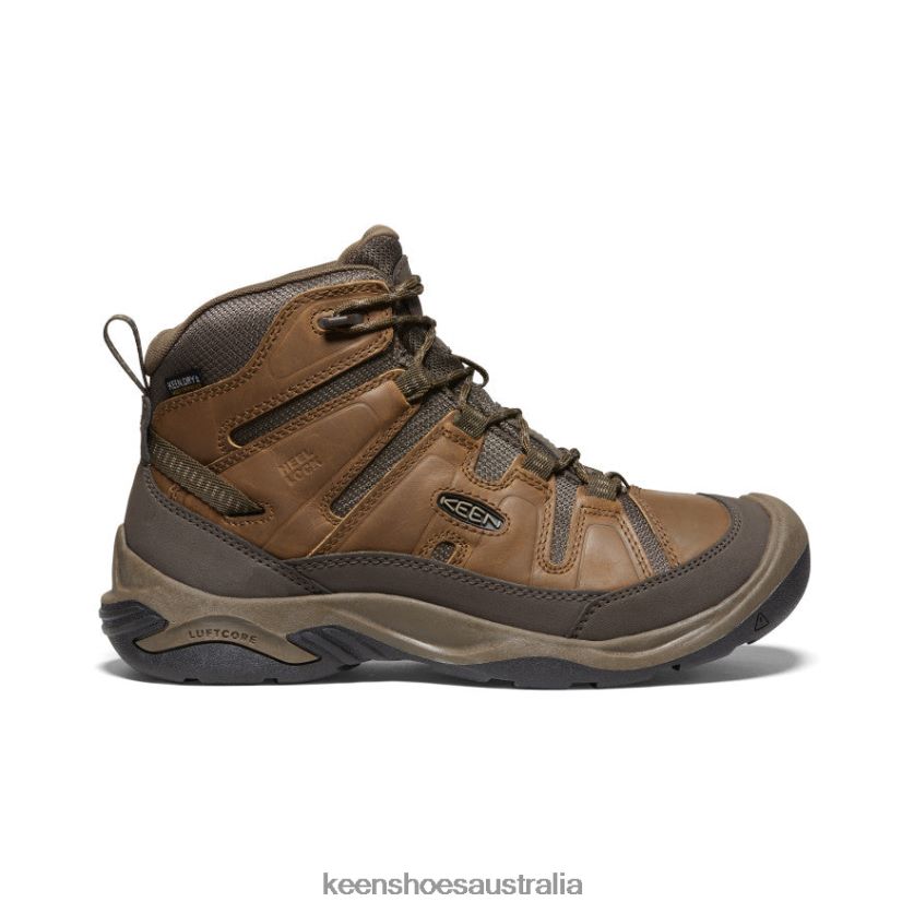 KEEN Footwear TLDLTR257 Bison/Brindle Circadia Waterproof Boot Wide Men