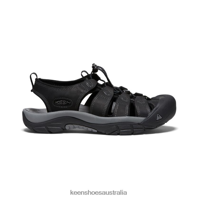 KEEN Footwear TLDLTR133 Black/Steel Grey Newport Leather Men