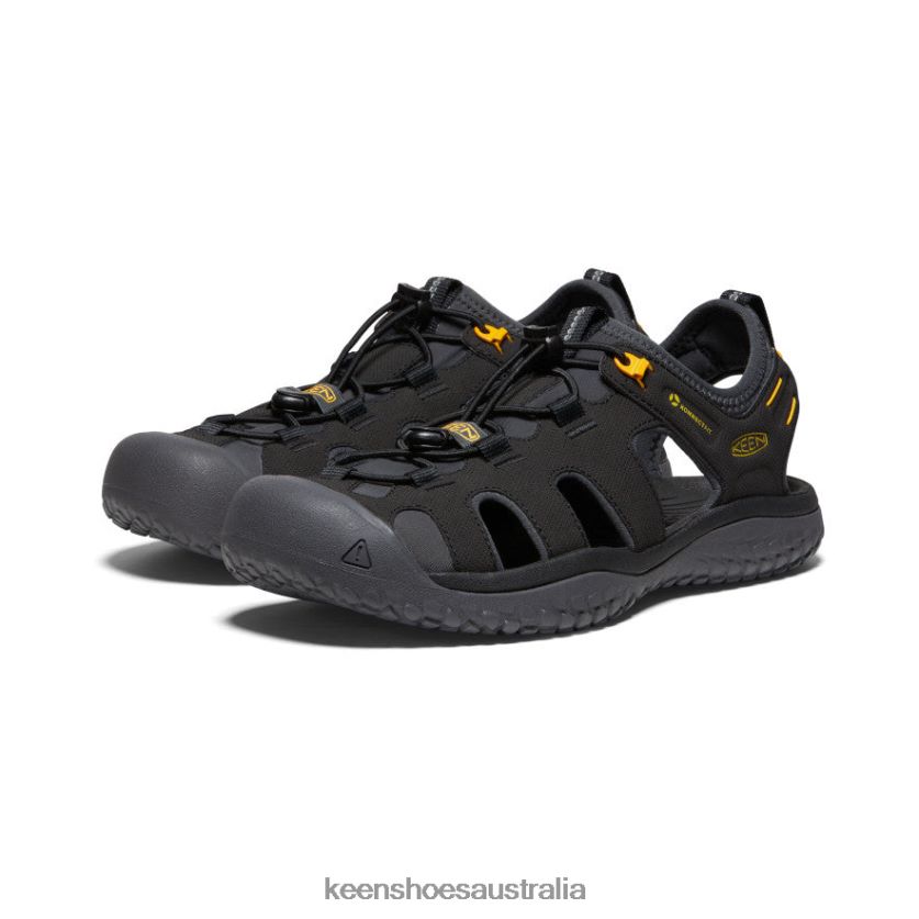 KEEN Footwear TLDLTR342 Black/Gold SOLR Sandal Men