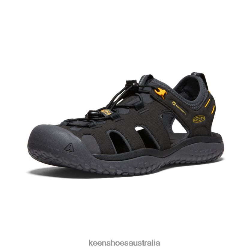 KEEN Footwear TLDLTR342 Black/Gold SOLR Sandal Men