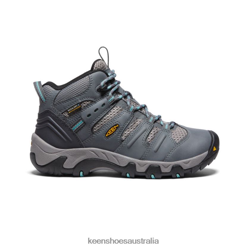 KEEN Footwear TLDLTR597 Steel Grey/Wasabi Koven Waterproof Boot Women