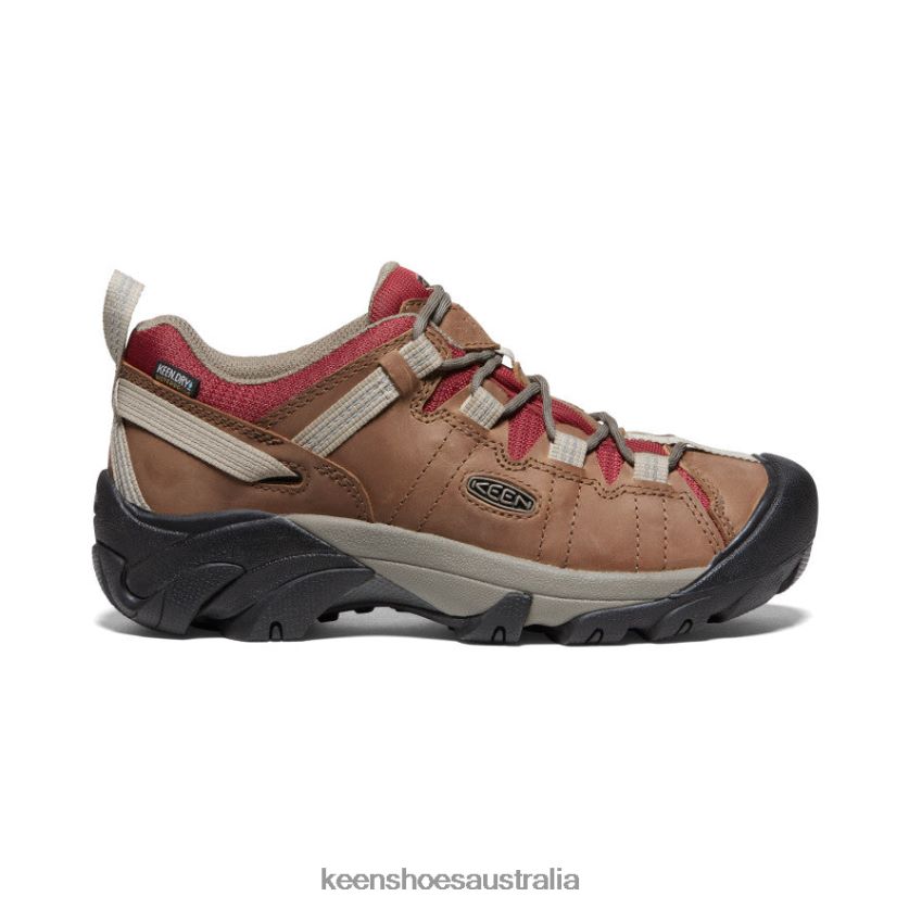 KEEN Footwear TLDLTR543 Safari/Merlot Targhee II Waterproof Women