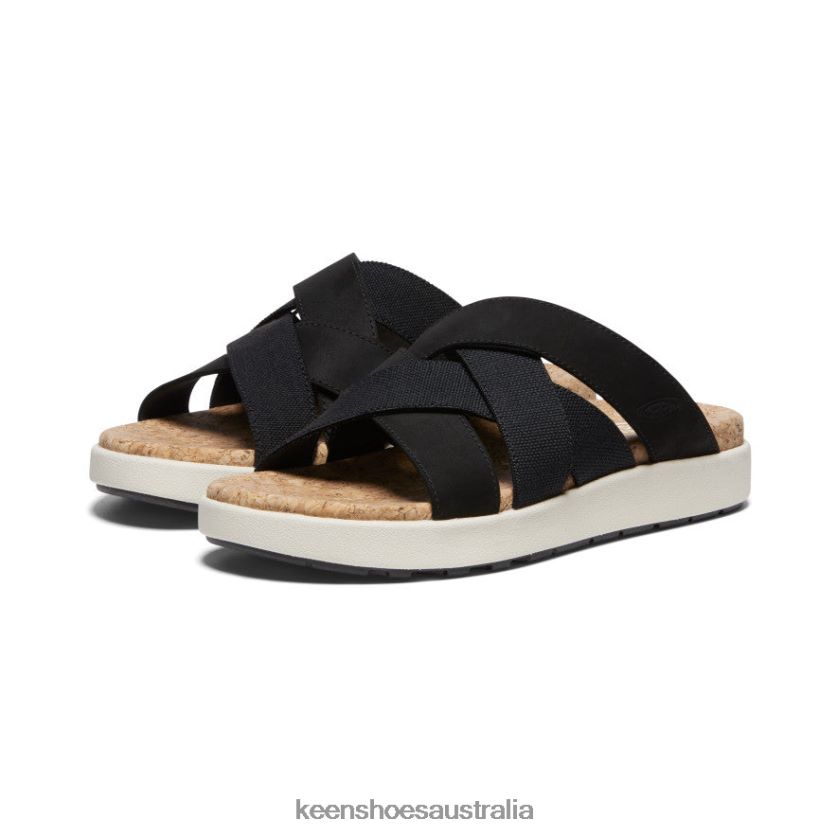 KEEN Footwear TLDLTR430 Black/Birch Elle Mixed Slide Women