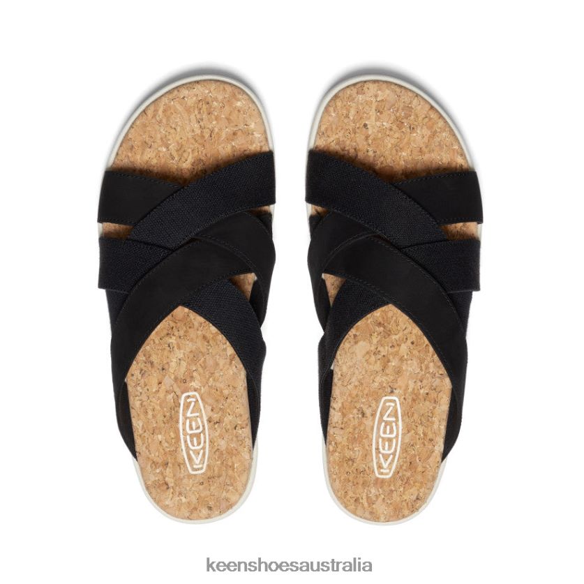 KEEN Footwear TLDLTR430 Black/Birch Elle Mixed Slide Women